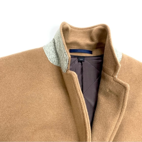 J.CREW Ludlow Wool and Cashmere Blend Quilted Lined Classic Coat Camel Tan 36S - Picture 4 of 15